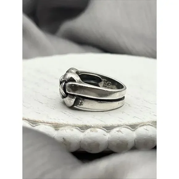 James Avery Retired Size 8 Braided Woven Ring Neat Piece!